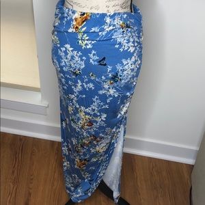 i Jeans by Buffalo Floral Fitted Maxi Skirt